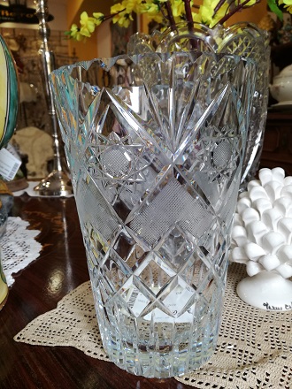 Piatto da portata in vetro cristallo senza piombo da 35 cm oro 